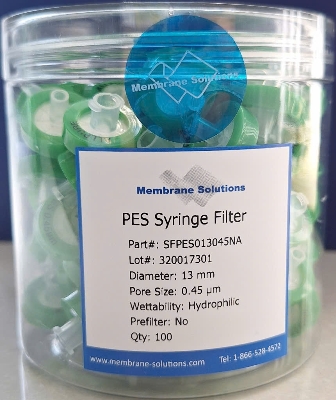 Đầu Lọc Syringe PES SuperPure 0.45μm, 13mm (SFPES013045NA)